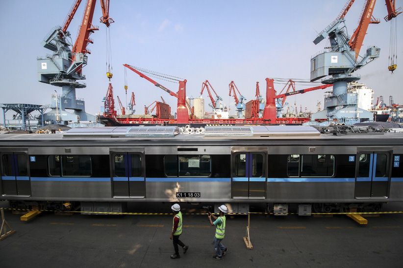 Gerbong Kereta MRT Dikirim Bertahap ke Depo Lebak Bulus - Bagian 2