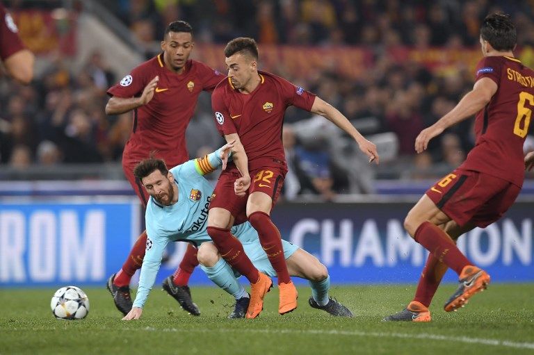Foto-Foto Messi Tak Berdaya di Kandang AS Roma - Bagian 1
