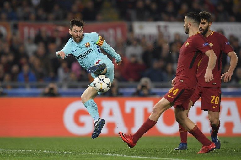 Foto-Foto Messi Tak Berdaya di Kandang AS Roma - Bagian 4
