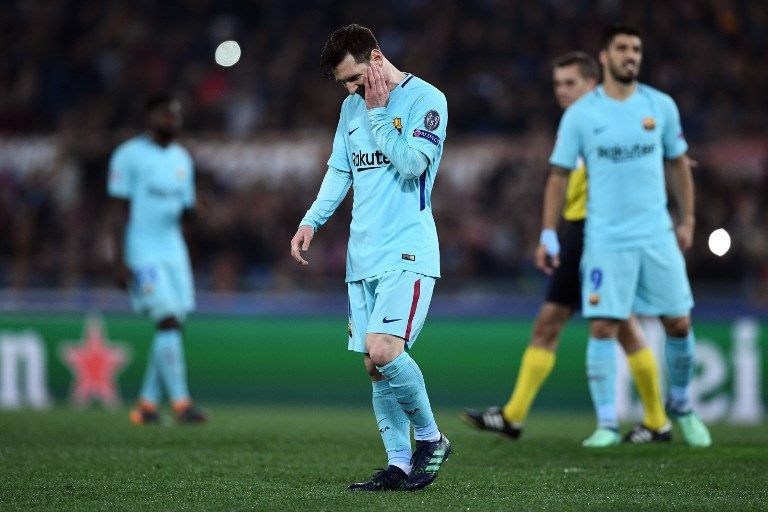 Foto-Foto Messi Tak Berdaya di Kandang AS Roma - Bagian 6