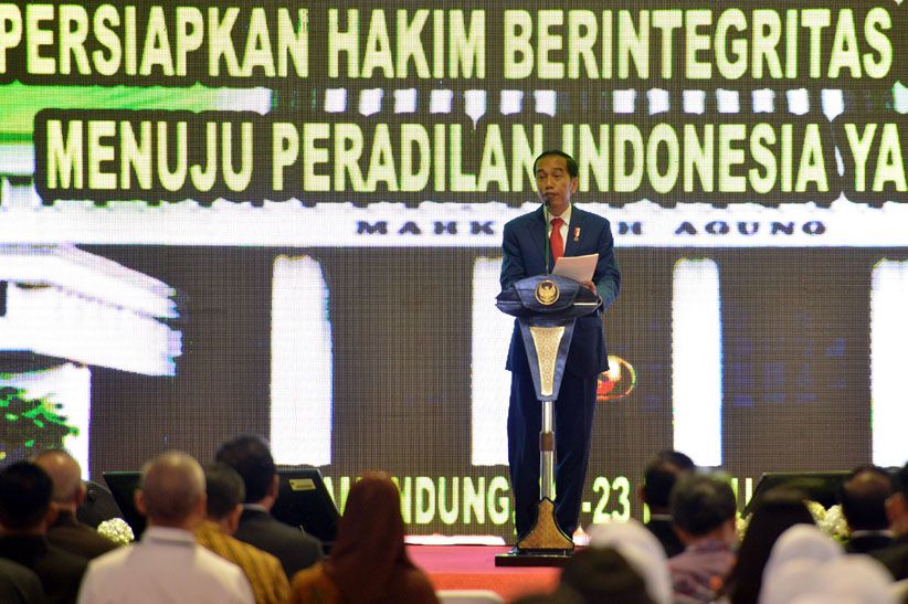 Presiden Jokowi Hadiri Pembekalan Ribuan Calon Hakim Se-Indonesia - Bagian 3