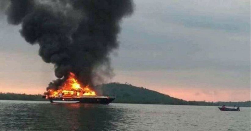 Kapal Ikan Inkamina Terbakar di Perairan Tobelo, 12 ABK Berhasil Diselamatkan