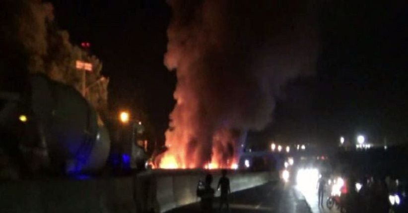 4 Truk Tabrakan Beruntun di Jalinsum Bakauheni, 1 Korban Tewas