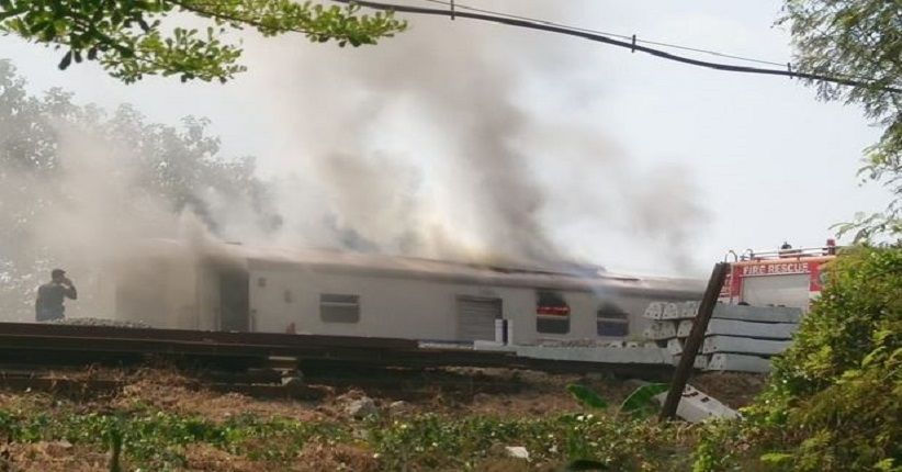 Kronologi Gerbong Pembangkit KA Gajayana Terbakar di Stasiun Nganjuk