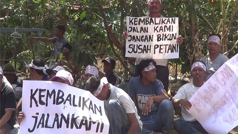 Tuntut JPO, Warga 2 Desa di Kendal Geruduk Proyek Tol Batang-Semarang
