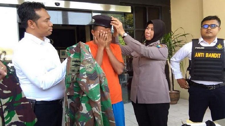 Tipu Harta dan Renggut Kegadisan Korban TNI Gadungan Ditangkap Polisi