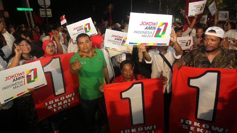 Aksi Damai Pendukung Kedua Pasangan Capres-Cawapres di KPU - Bagian 3