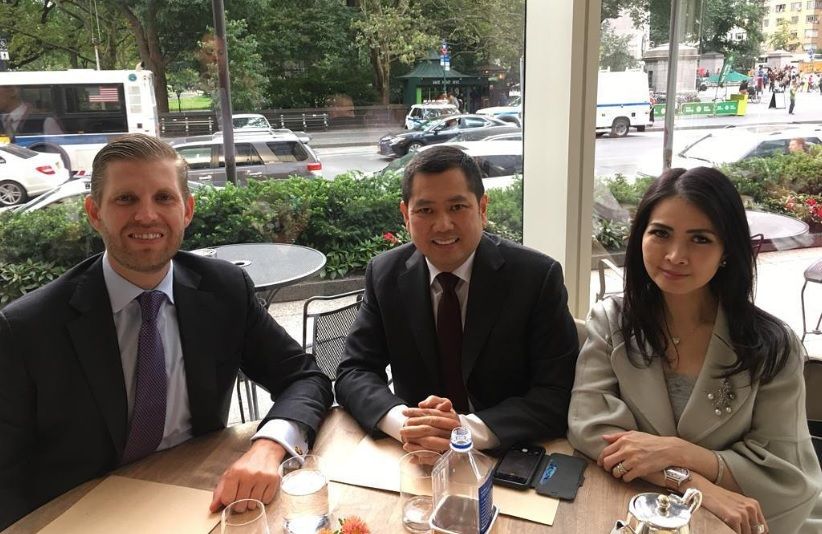 HT dan Liliana Tanoesoedibjo Bertemu Eric Trump di Amerika Serikat - Bagian 1