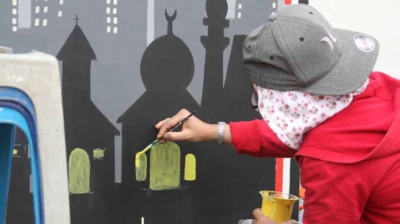 Puluhan Seniman Medan Adu Kreativitas di Lomba Mural Festival Pesona Lokal - Bagian 5