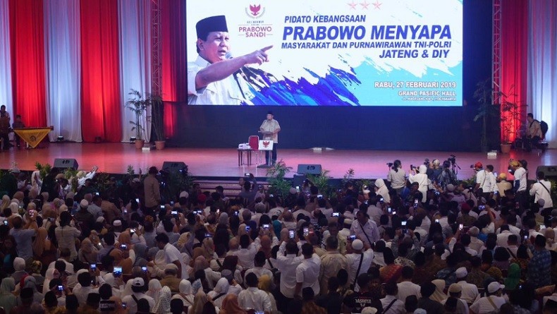 Ribuan Purnawirawan TNI-Polri DIY Deklarasi Dukung Prabowo