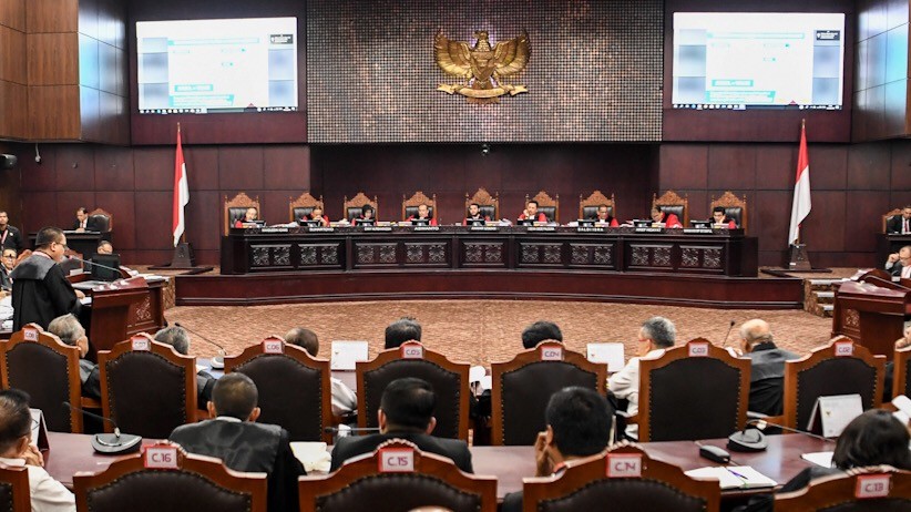Suasana Sidang Perdana Sengketa Pilpres di MK, Prabowo-Sandi Tak Hadir - Bagian 1