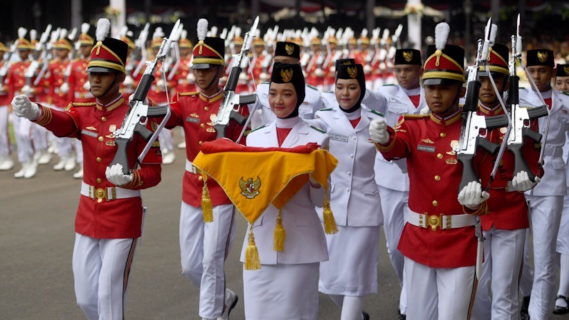 Foto Peringatan Detik-Detik Proklamasi Kemerdekaan RI di Istana Merdeka - Bagian 2