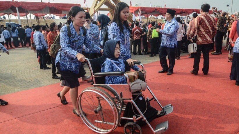 Begini Suasana Upacara HUT ke-74 RI di Pulau Reklamasi - Bagian 3