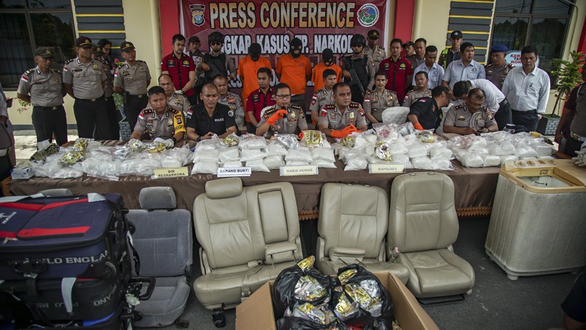 Polres Bintan Amankan 118 Kg Sabu asal Malaysia - Bagian 1