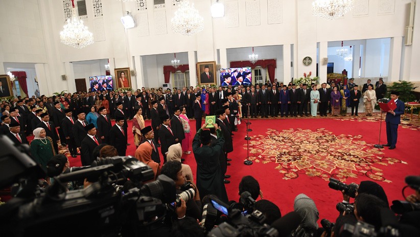 Foto-Foto Menteri Kabinet Indonesia Maju Ucap Sumpah Jabatan - Bagian 1