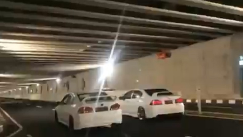 Video Viral Balapan Mobil di Underpass Bandara Internasional Yogyakarta