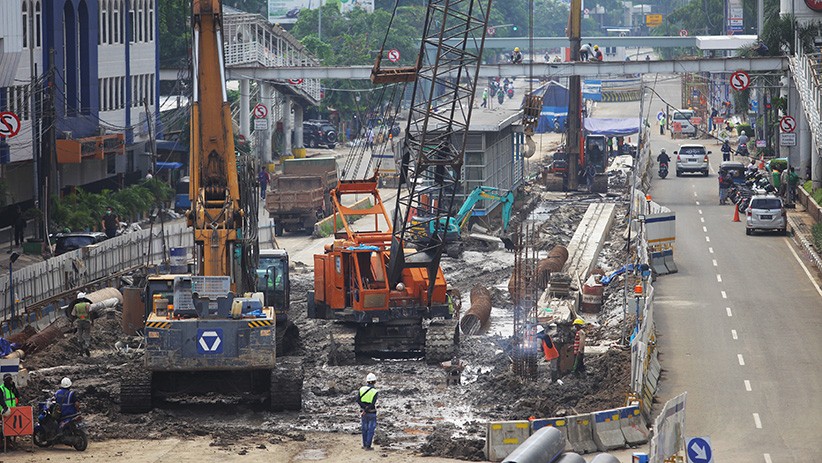 Penampakan Proyek Underpass Senen Extension, Tetap Dilanjutkan Selama PSBB - Bagian 2