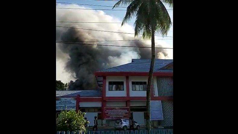 Rusuh Lapas Manado, 4 Bangunan Terbakar