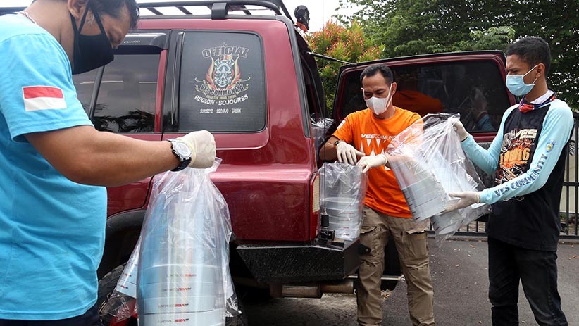 Komunitas Ves Bojogress Produksi 1.000 Face Shield untuk Tenaga Medis Puskesmas - Bagian 5