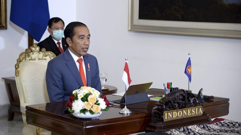 Presiden Jokowi Ikuti KTT ASEAN secara Virtual di Istana Bogor - Bagian 3