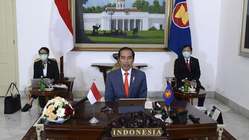 Presiden Jokowi Ikuti KTT ASEAN secara Virtual di Istana Bogor - Bagian 1