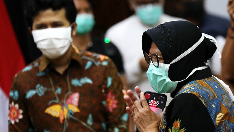 Gubernur Khofifah dan Wali Kota Tri Rismaharini Rapat Bahas Covid-19 - Bagian 4