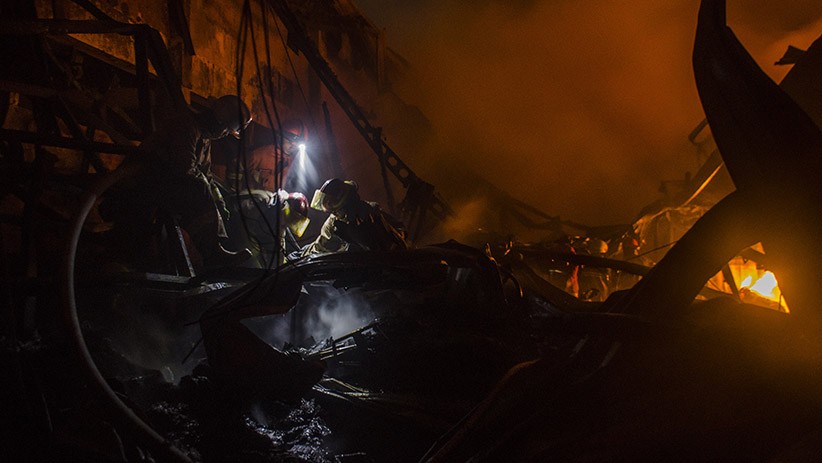 Pabrik Tekstil di Bandung Barat Ludes Terbakar - Bagian 1