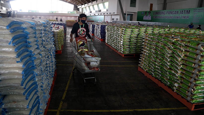 Penampakan Lumbung Pangan Pemprov Jatim, Dibuka untuk Antisipasi Dampak Corona - Bagian 6