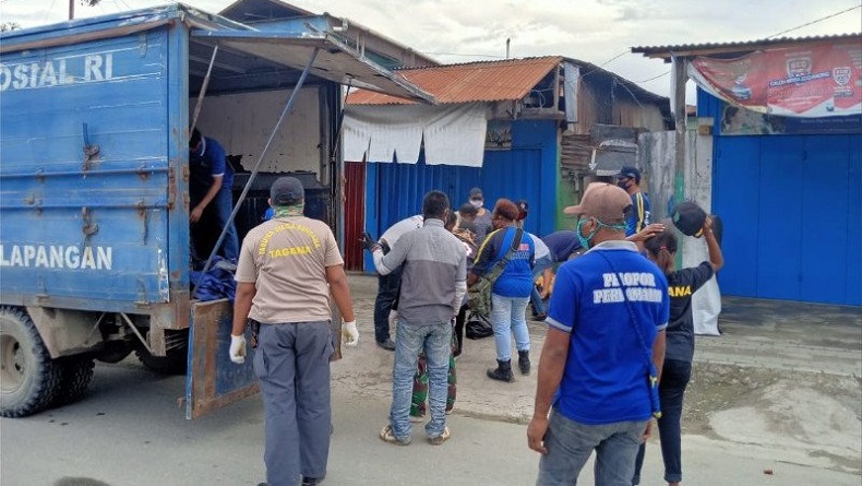 Akses Eks Pasar Lama Sentani Ditutup, 1.066 Kepala Keluarga Dapat Bantuan Sembako