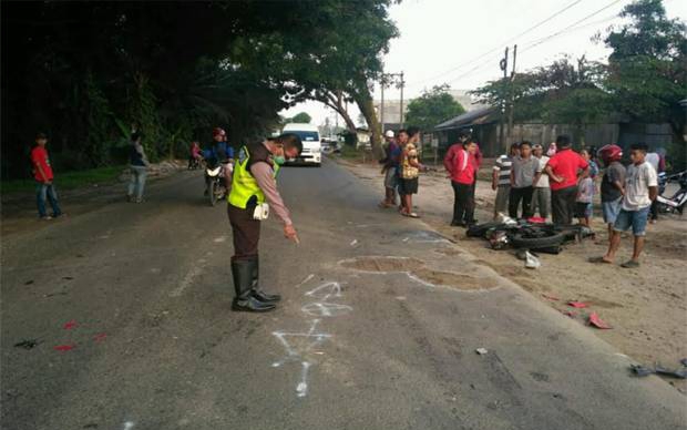 Tabrakan Maut 2 Motor di Simalungun, 1 Orang Tewas dan 2 Luka berat