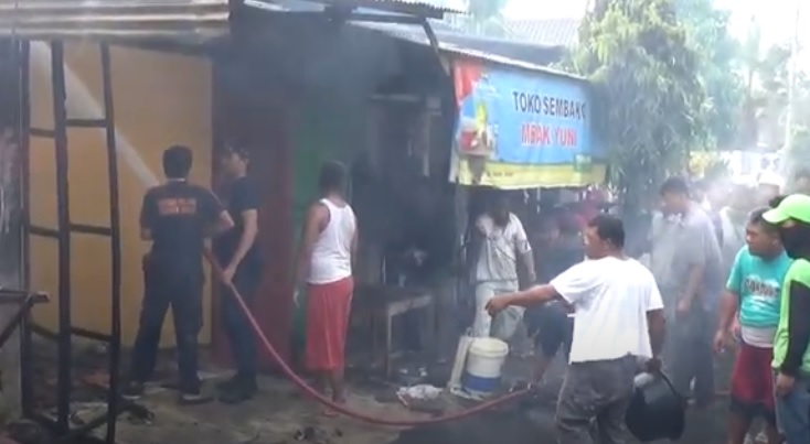 4 Ruko di Batang Terbakar Jelang Buka Puasa, Warga Panik Api Menjalar