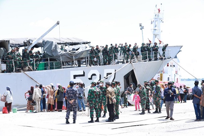450 Personel Yonif 623 Dilepas ke Perbatasan Malaysia