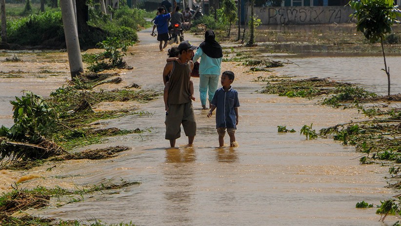 Sungai Cibereum Meluap, Permukiman Warga Lebak Terendam Banjir - Bagian 1