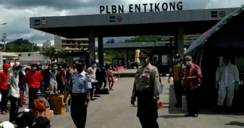 36 Pekerja Migran Kembali dari Malaysia di PLBN Entikong Positif Covid-19