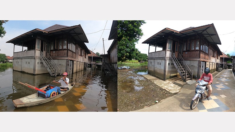 Banjir akibat Luapan Sungai Batanghari Jambi Mulai Surut - Bagian 3