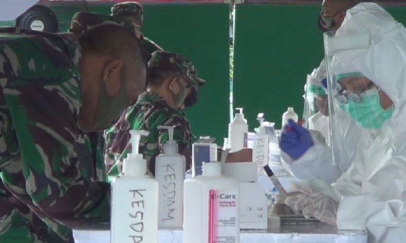 274 Prajurit TNI Gabungan di Bali Ikut Rapid Test, Ini Hasilnya