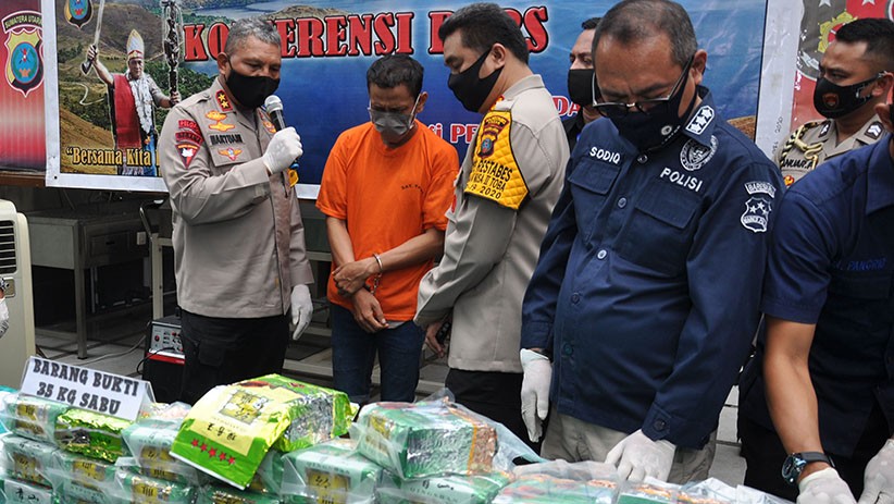 Bandar Narkoba Bawa 35 Kg Sabu Ditangkap Polisi, 1 Tersangka Tewas Ditembak - Bagian 1