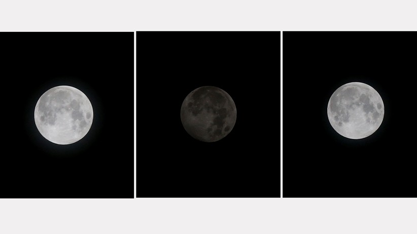 Penampakan Strawberry Full Moon dan Puncak Gerhana Bulan Penumbra - Bagian 1