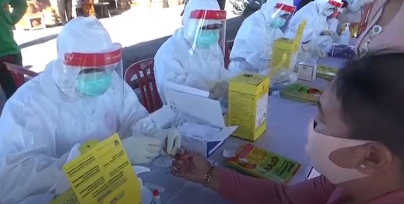 Rapid Test 188 Pedagang Pasar Pemecutan Denpasar, Seorang Reaktif Diisolasi