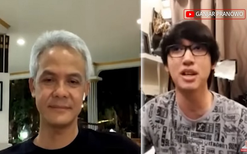 Ganjar Pranowo Kena Demam Lagu Lathi hingga Video Call Eka Gustiwana
