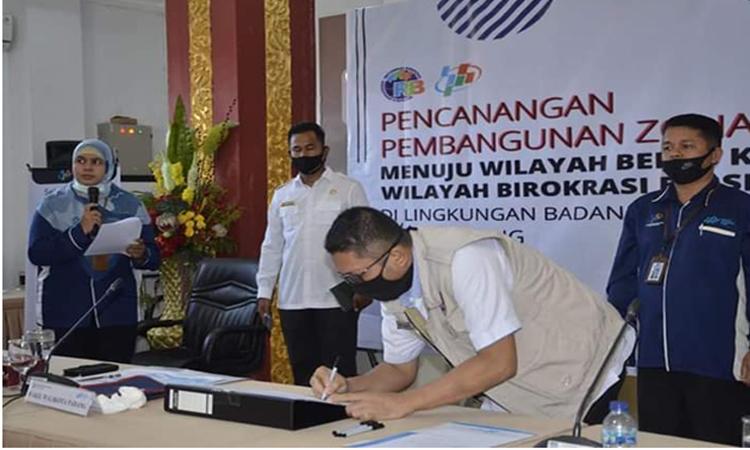 Pemkot Padang Dukung Deklarasi Zona Integritas Menuju Wilayah Bebas Korupsi di BPS 