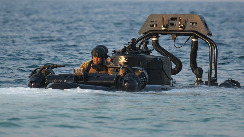 Aksi Prajurit Kopaska Latihan Peperangan Laut Khusus 2020 di Pulau Damar - Bagian 3