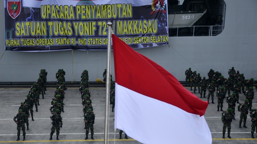 474 Prajurit TNI Tiba di Makassar usai Jaga Perbatasan RI-Papua Nugini - Bagian 3