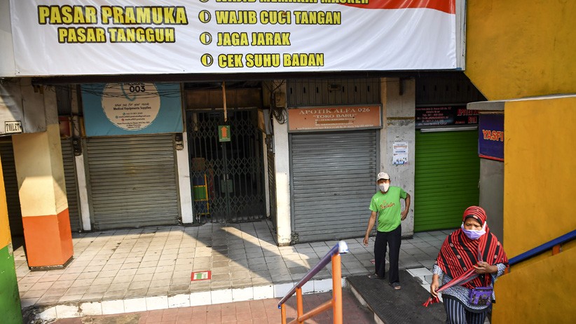 1 Pedagang Positif Corona, Pasar Pramuka Ditutup Sementara - Bagian 2