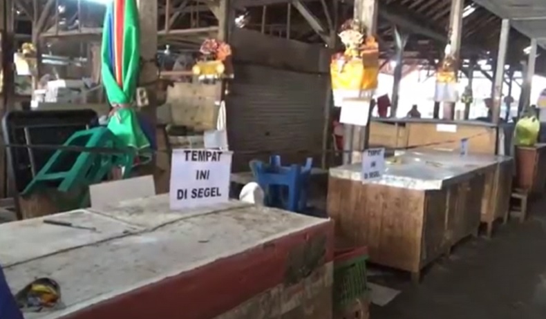 Menolak Tes Swab, 16 Pedagang Pasar di Denpasar Dilarang Berjualan
