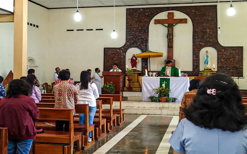 Gereja di Kulonprogo Mulai Gelar Peribadatan Tatap Muka dengan Protokol Kesehatan