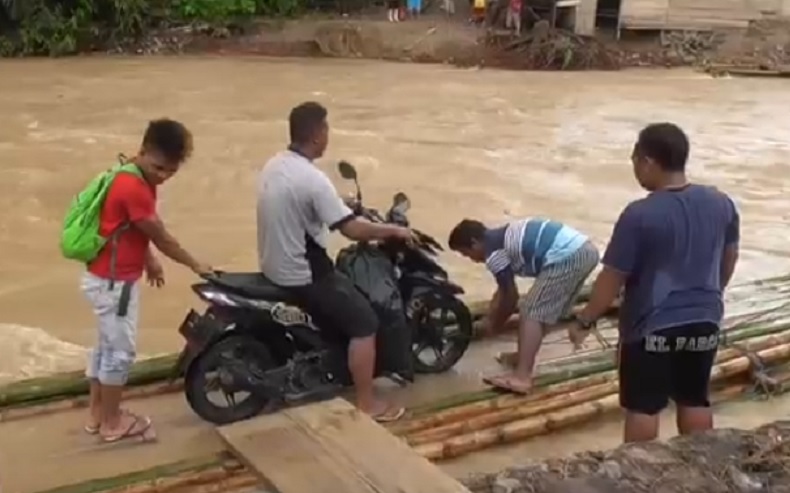 3 Rumah Hanyut akibat Banjir Bandang di Bone Bolango Gorontalo