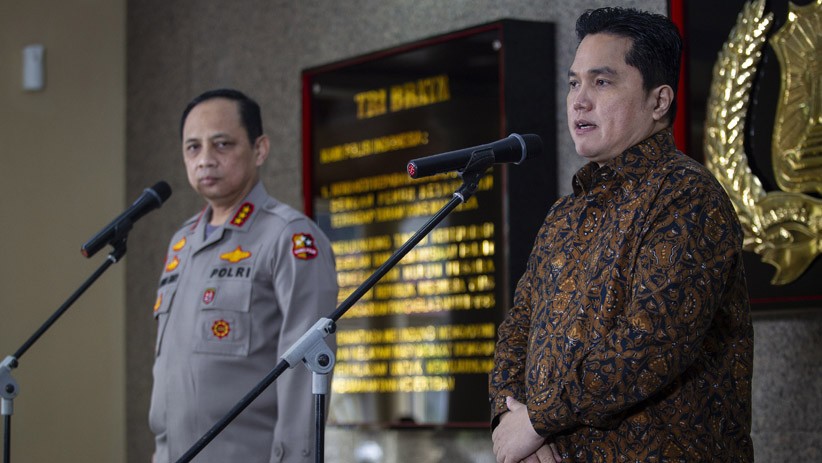 Erick Thohir Kerahkan Polri Terjun ke 83.000 Kelurahan Desa Atasi Covid-19