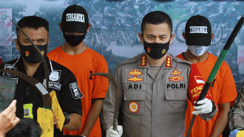 Tawuran saat Belajar Online, 9 Pelajar Ditangkap Aparat Polres Bandara Soetta - Bagian 2
