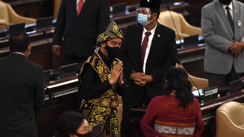 Foto-Foto Presiden Jokowi Berbaju Adat NTT saat Sidang Tahunan MPR - Bagian 3